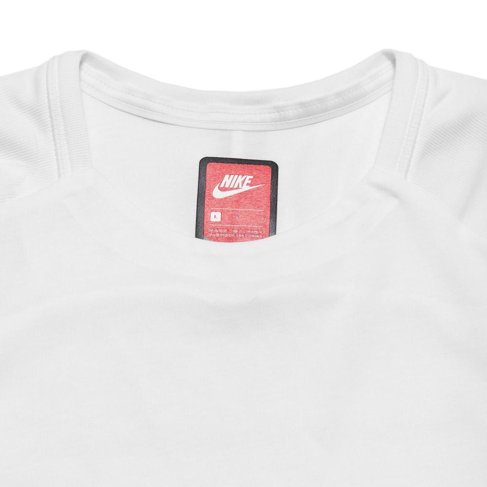 Nike Sportswear Bonded SS Top White at shoplostfound, neck