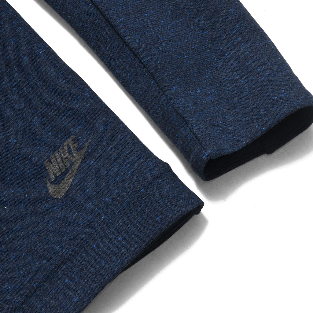 Nike Sportswear Tech Fleece Funnel-Neck Obsidian Heather 805214-473 at shoplostfound in Toronto, hem