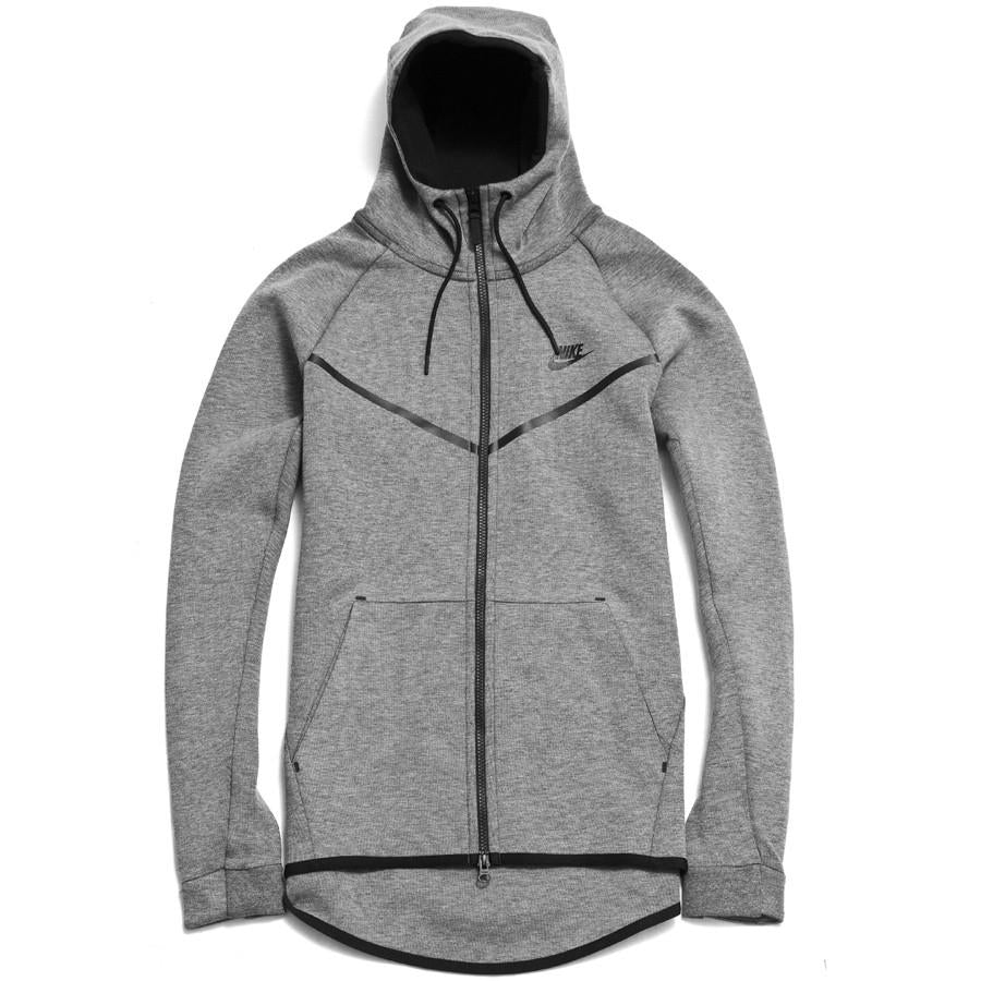 Nike Sportswear Tech Fleece Windrunner Carbon Heather 805144-091 at shoplostfound in Toronto, front