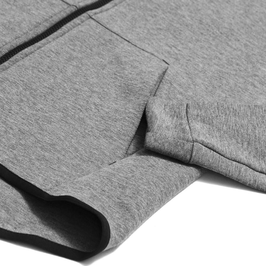 Nike Sportswear Tech Fleece Windrunner Carbon Heather 805144-091 at shoplostfound in Toronto, hem