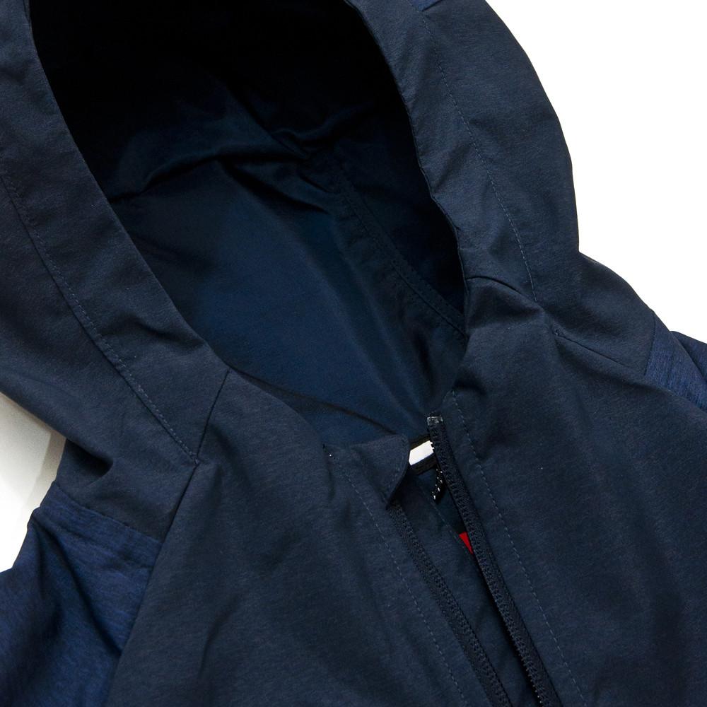 Nike Tech Windrunner LT Crimson/Deep Royal Blue/Obsidian 727349-673 at shoplostfound in Toronto, hooded zip collar
