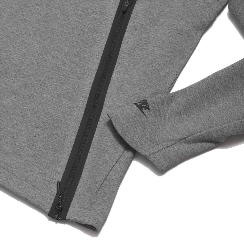 Nike Sportswear Tech Fleece Bluza Crew Grey at shoplostfound, detail