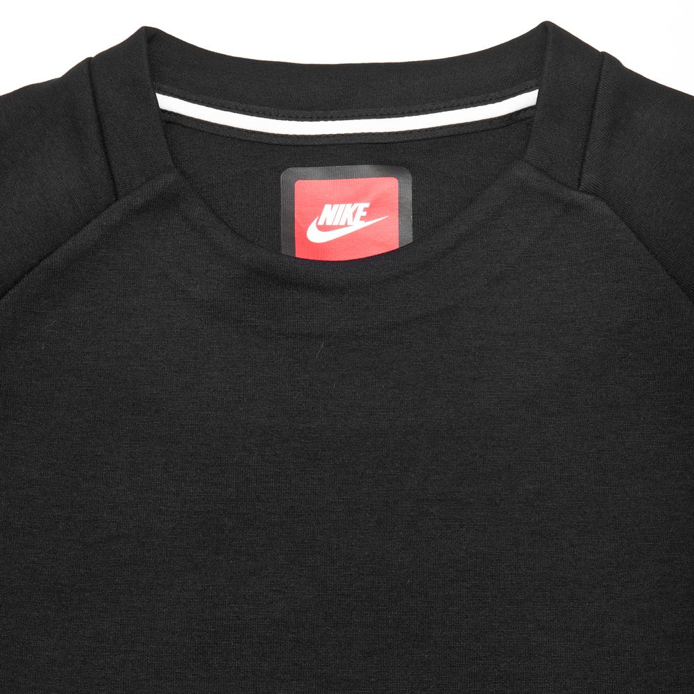 Nike Sportswear Tech Fleece Crew Black at shoplostfound, neck