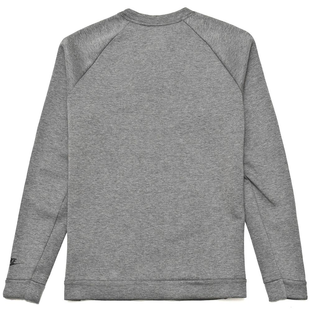 Nike Sportswear Tech Fleece Crew Carbon Heather at shoplostfound, back