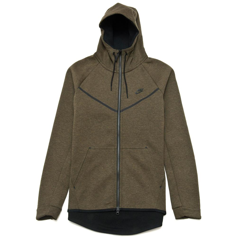 Nike Sportswear Tech Fleece Windrunner Medium Olive at shoplostfound, front