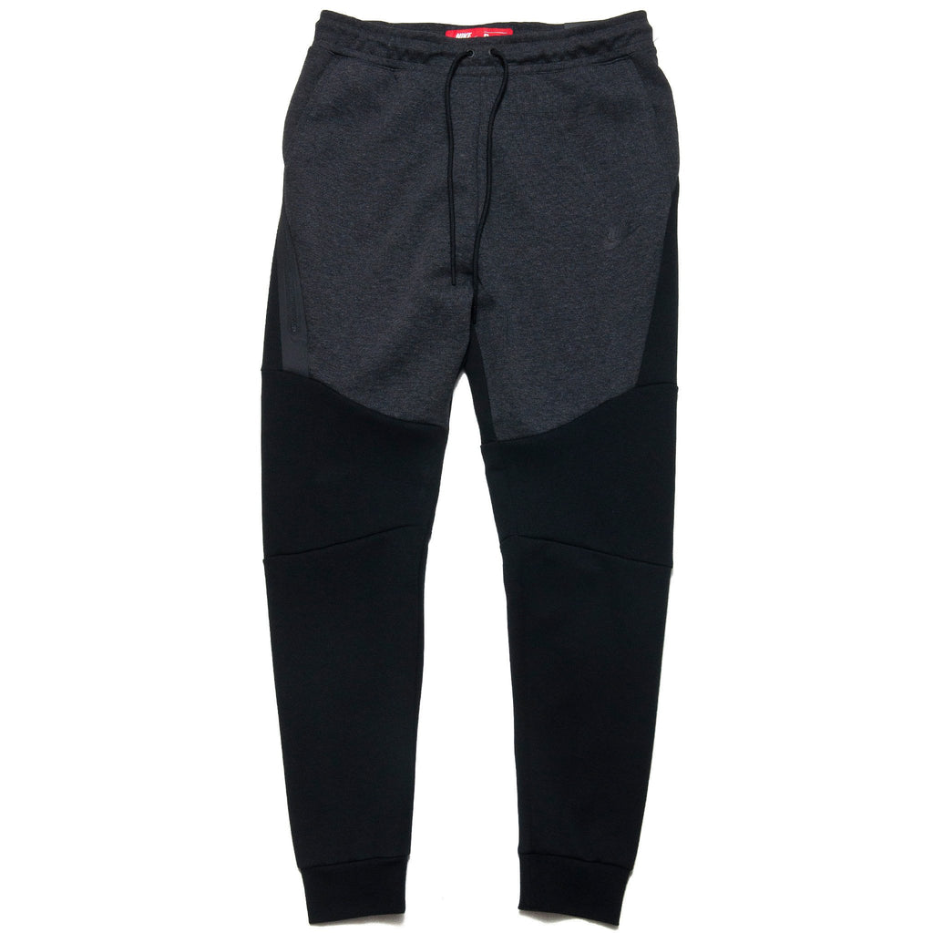 Nike Tech Fleece Pants Black Heather/Black at shoplostfound, front