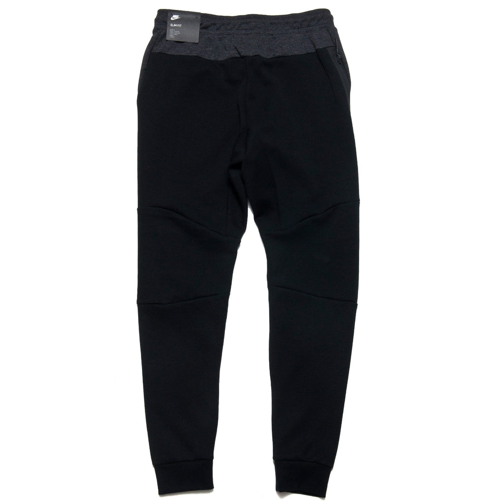 Nike Tech Fleece Pants Black Heather/Black at shoplostfound, back