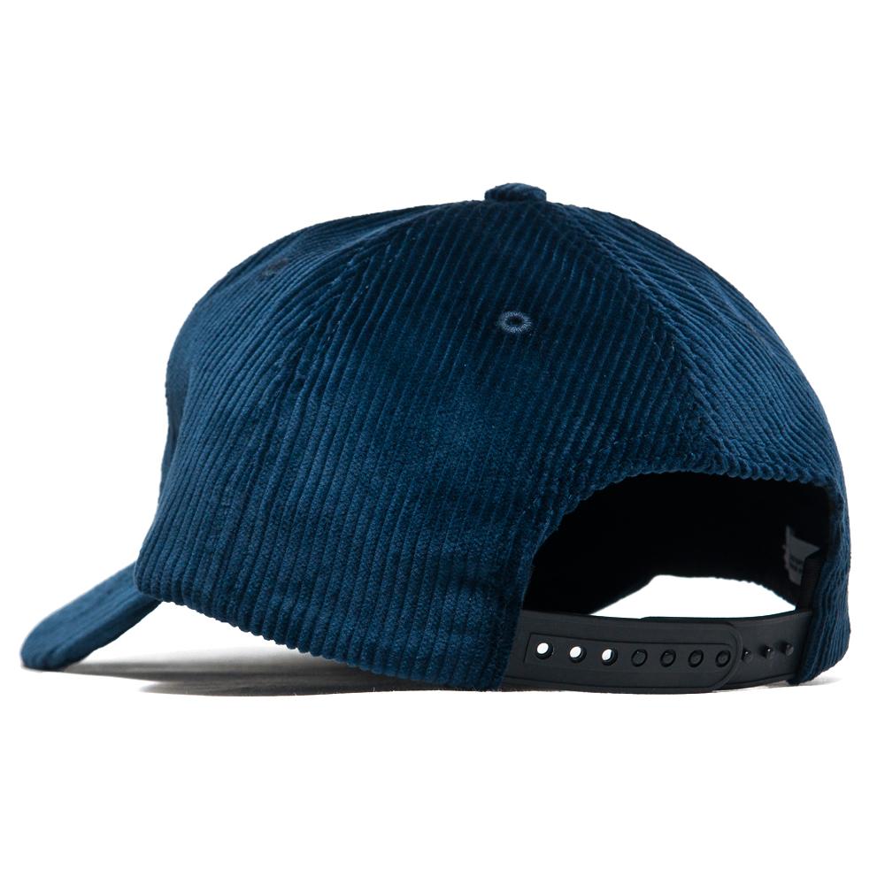 Norse Projects 6 Panel Corduroy Cap Petrol Blue at shoplostfound, back