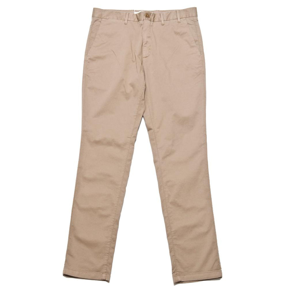 Norse Projects Aros Slim Light Stretch Utility Khaki at shoplostfound, front