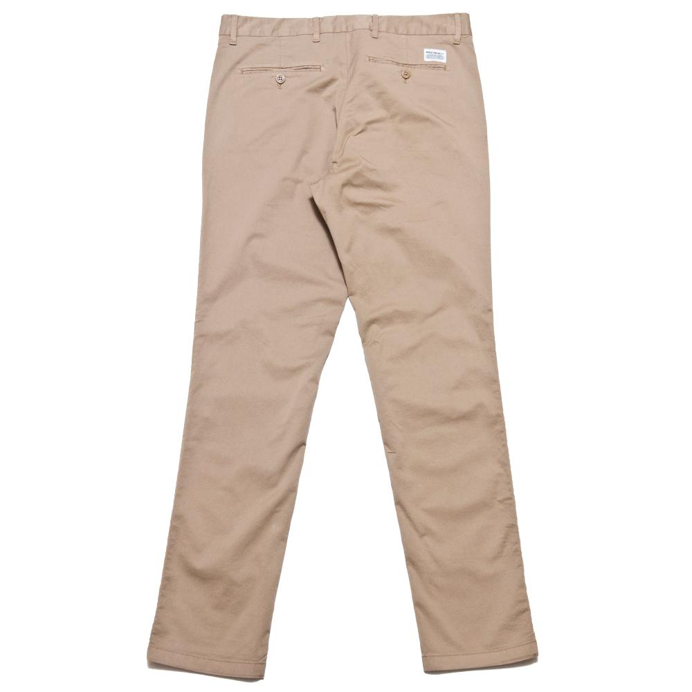Norse Projects Aros Slim Light Stretch Utility Khaki at shoplostfound, back