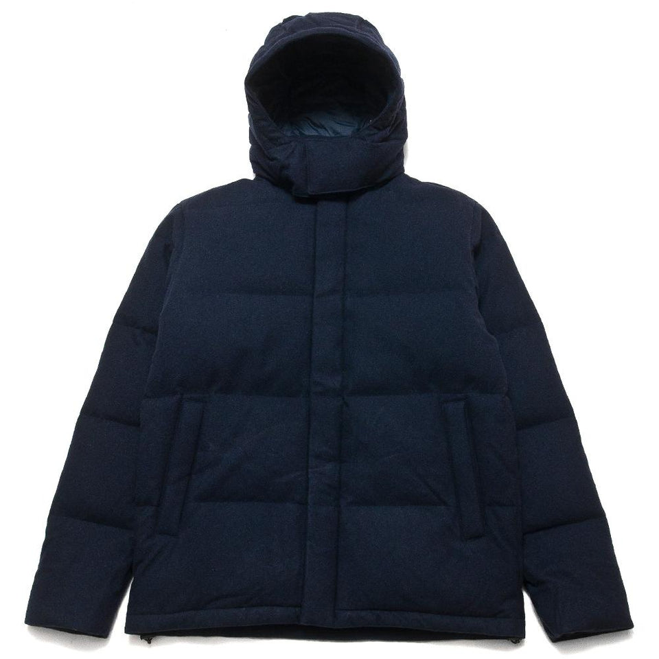 Norse Projects Asger Waterproof Wool Dark Navy at shoplostfound, front