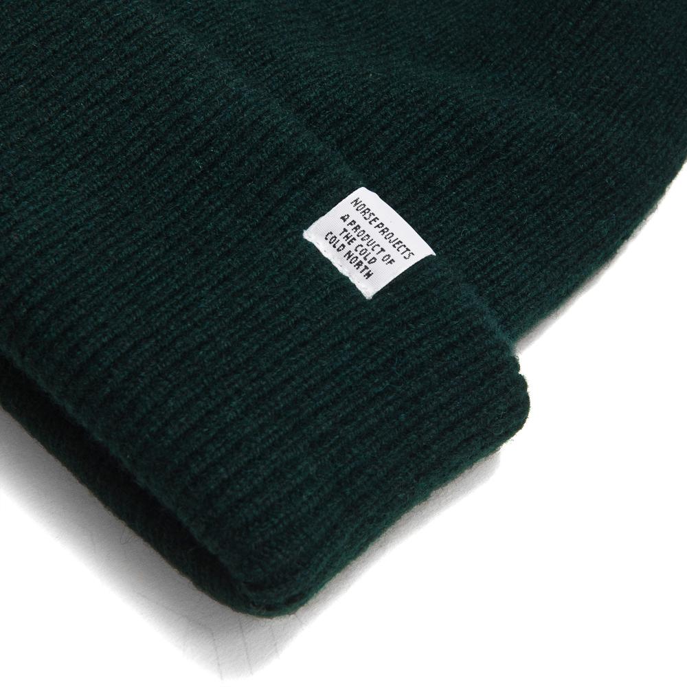 Norse Projects Beanie Quartz Green at shoplostfound, tag