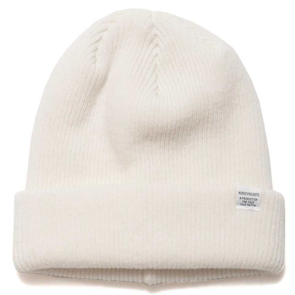 Norse Projects Beanie White at shoplostfound, front