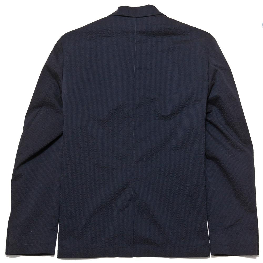Norse Projects Boras Seersucker Dark Navy at shoplostfound, back