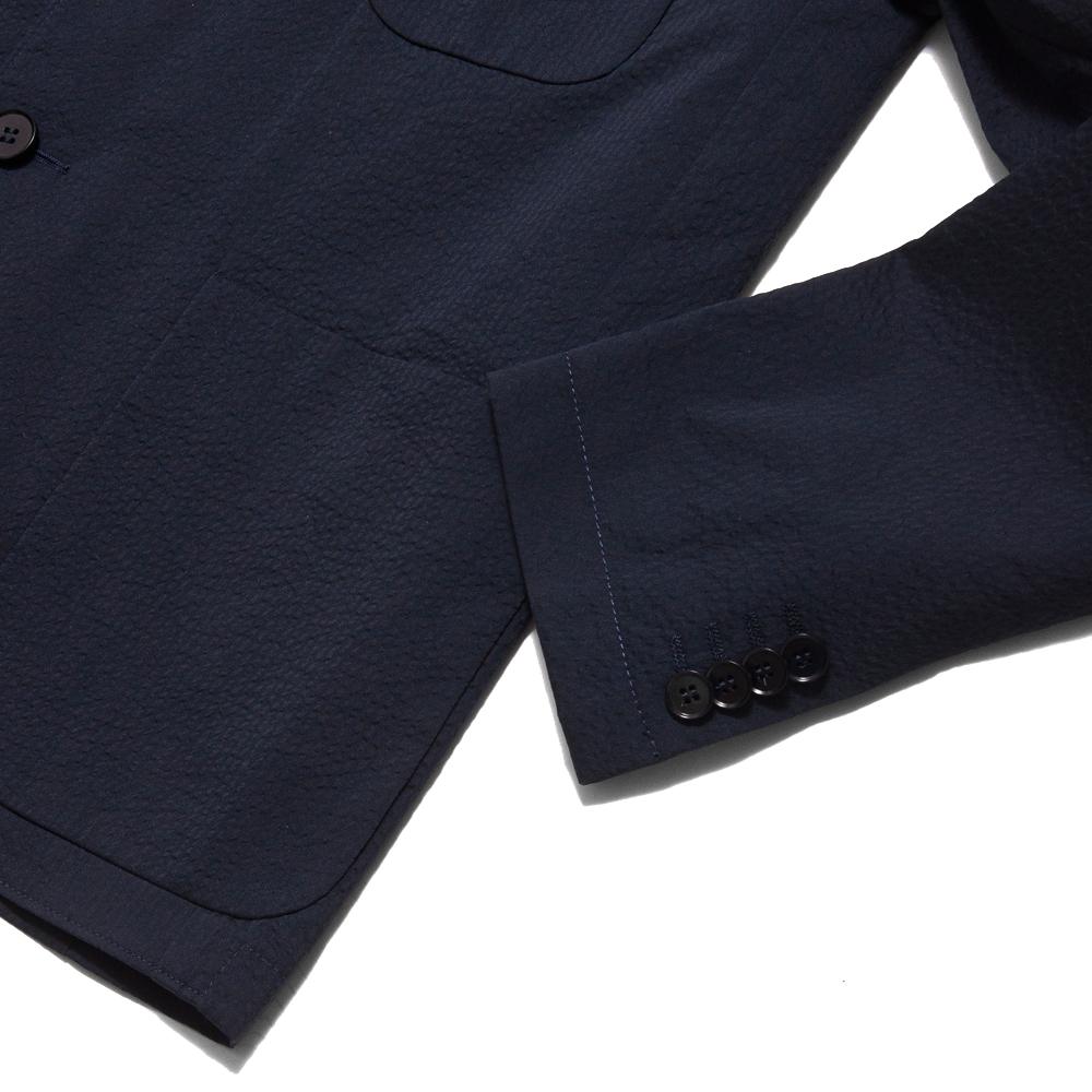 Norse Projects Boras Seersucker Dark Navy at shoplostfound, cuff