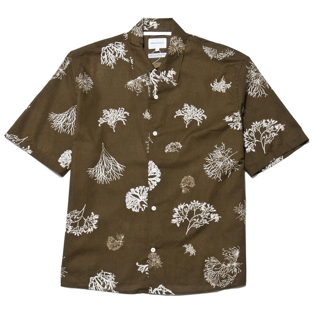 Norse Projects Carsten Print Kelp Green at shoplostfound, front