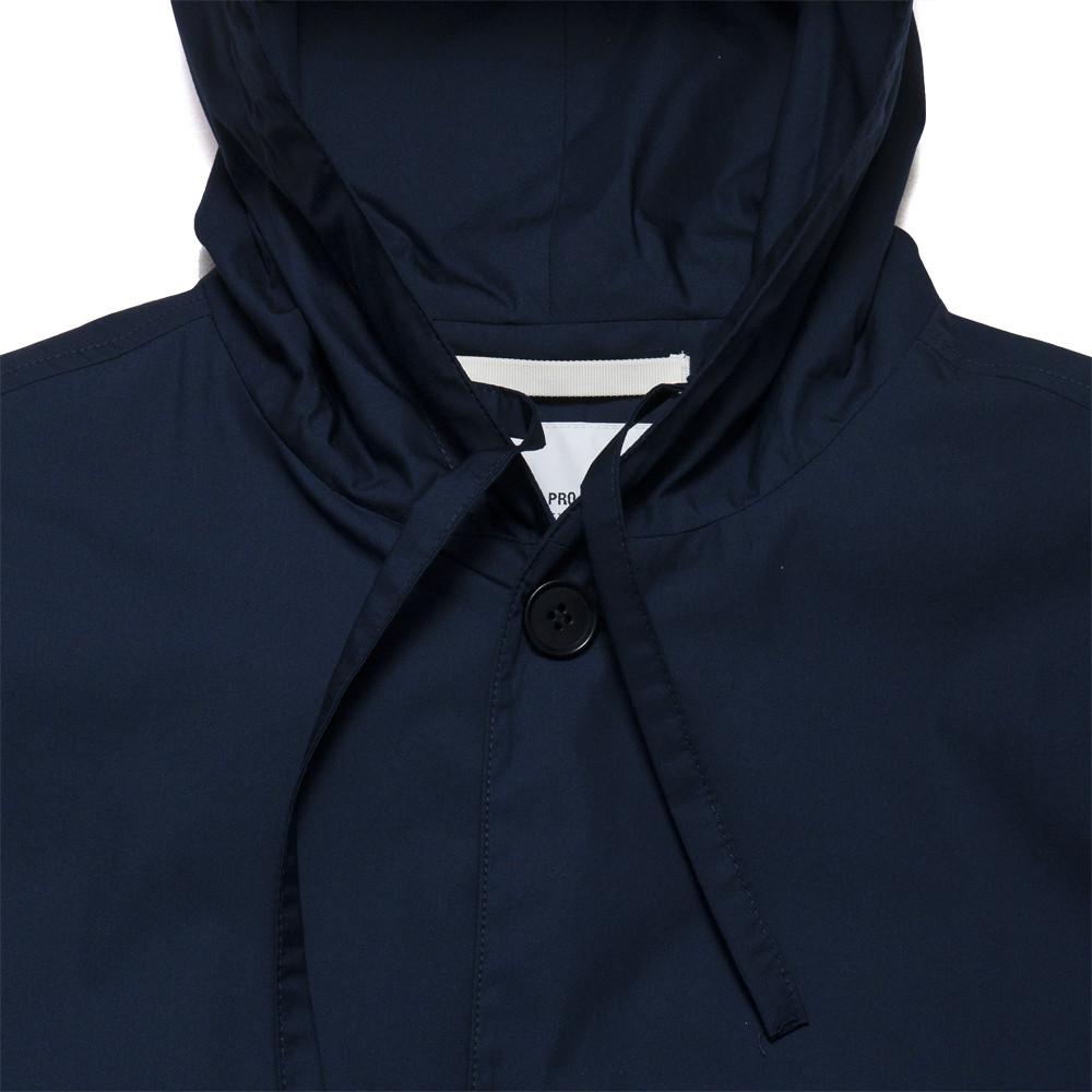 Norse Projects Daniel Poplin Navy at shoplostfound, neck