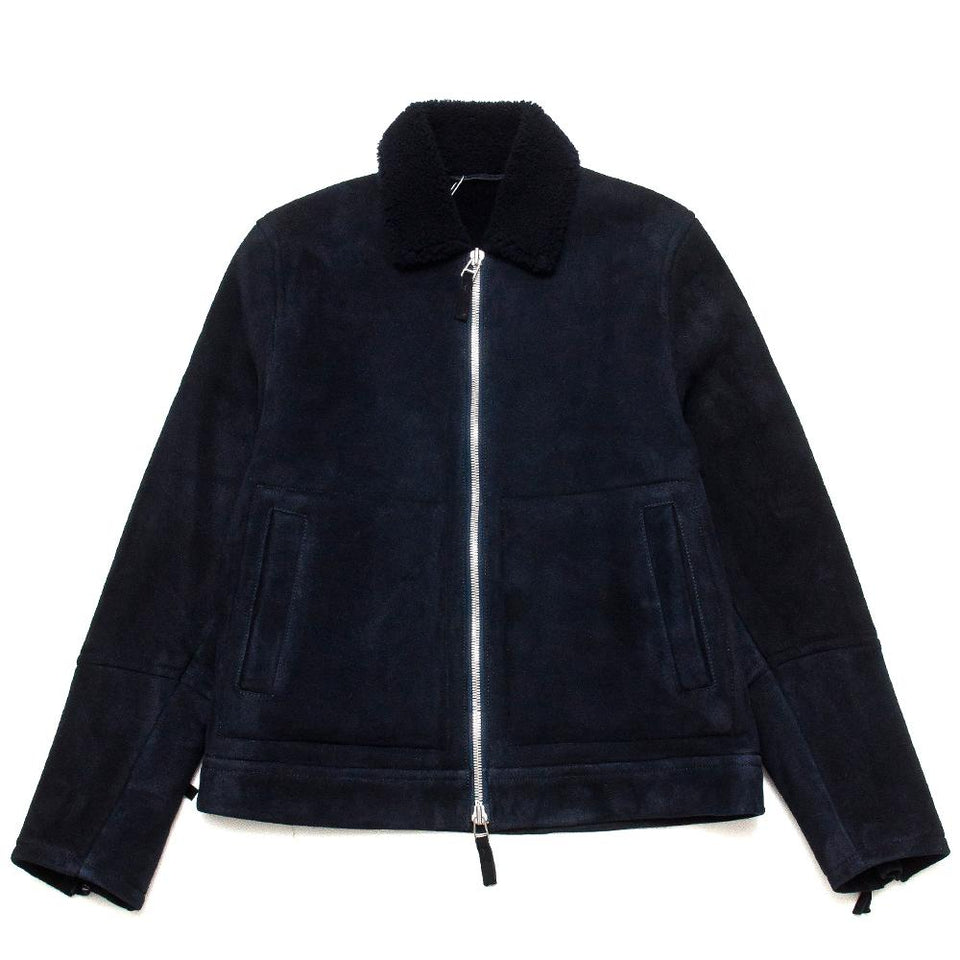 Norse Projects Elliot Shearling Navy at shoplostfound, front