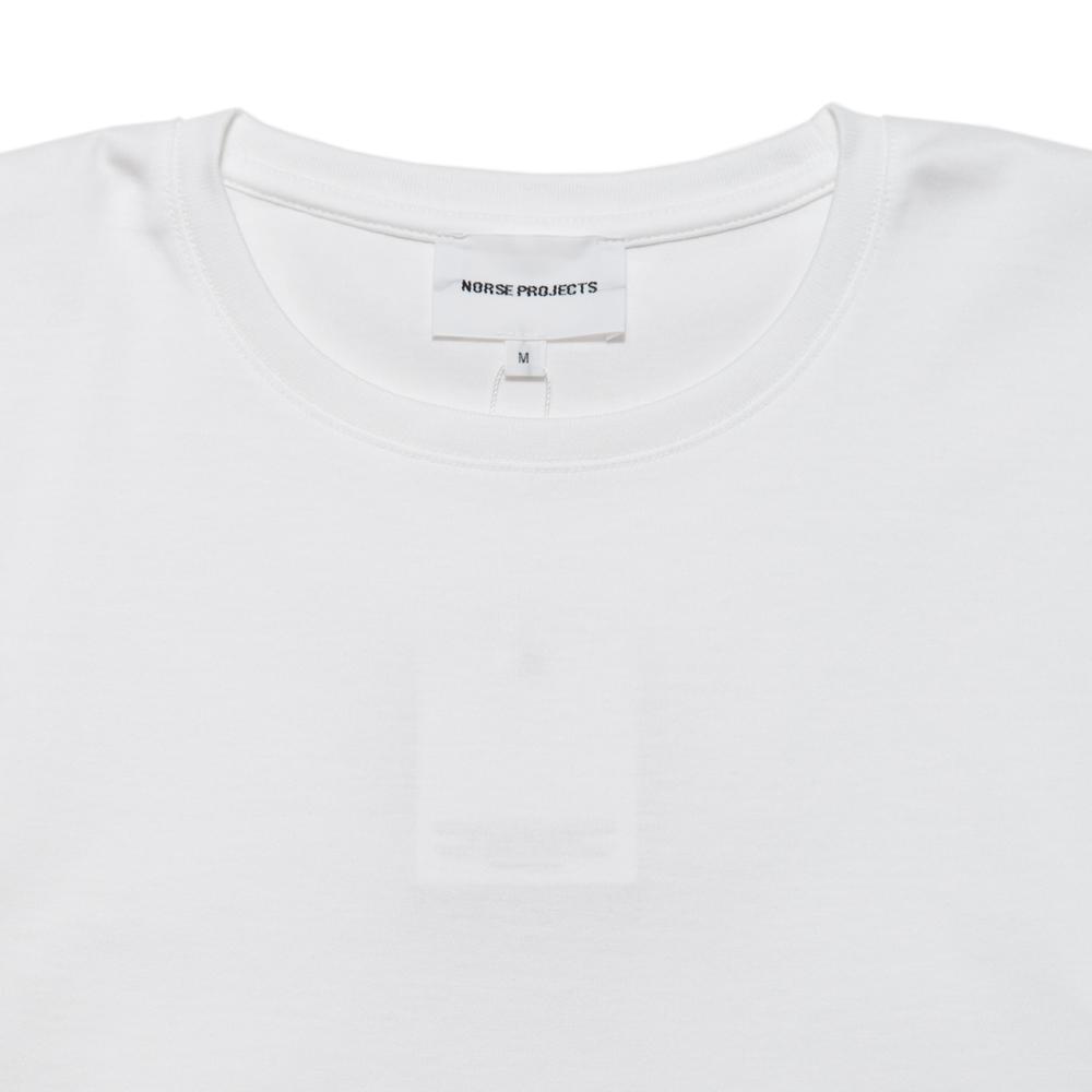 Norse Projects Esben Mercerized Pima White at shoplostfound, neck