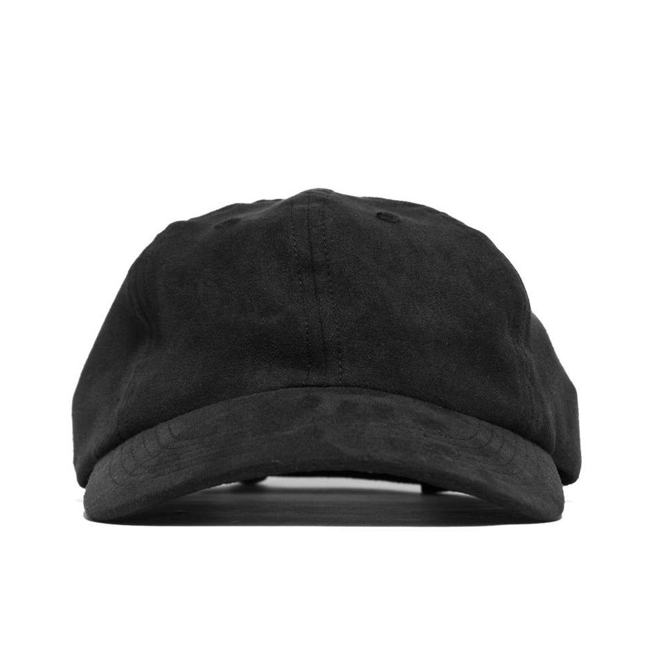 Norse Projects Fake Suede Sports Cap Black at shoplostfound, front