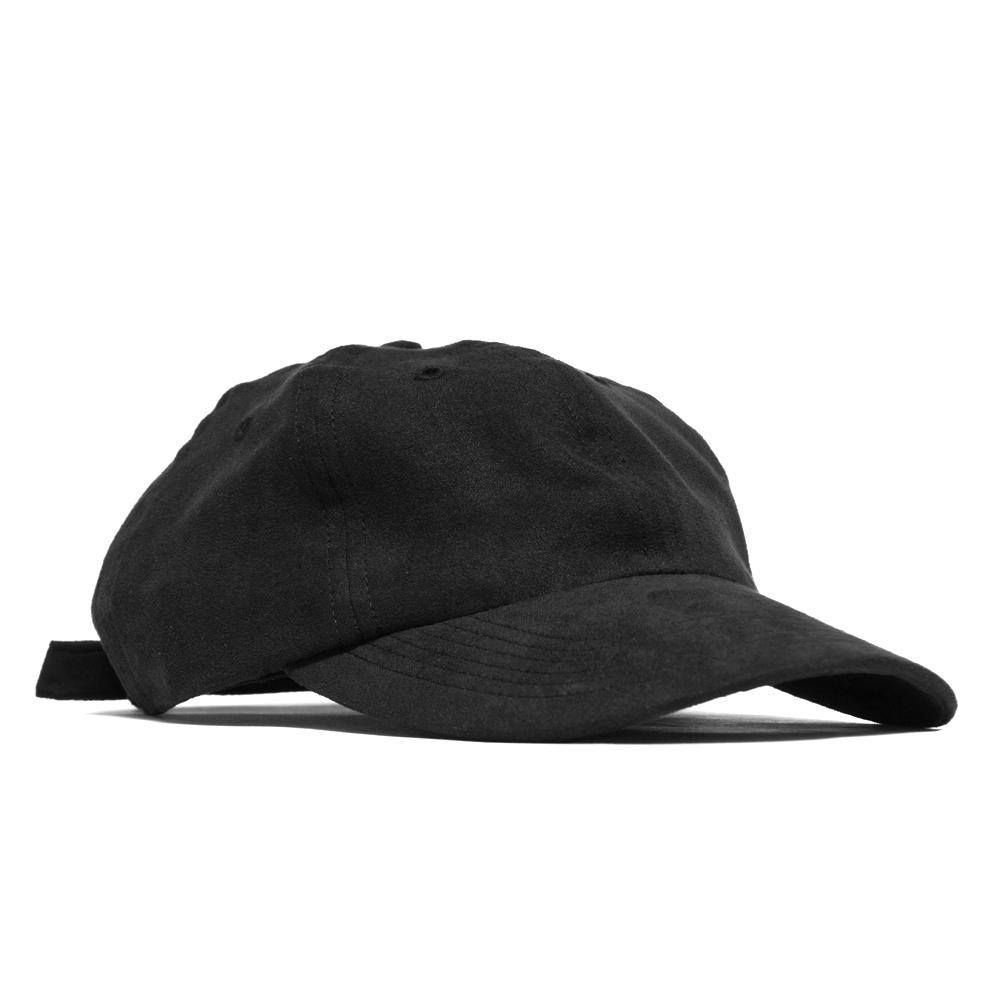 Norse Projects Fake Suede Sports Cap Black at shoplostfound, 45