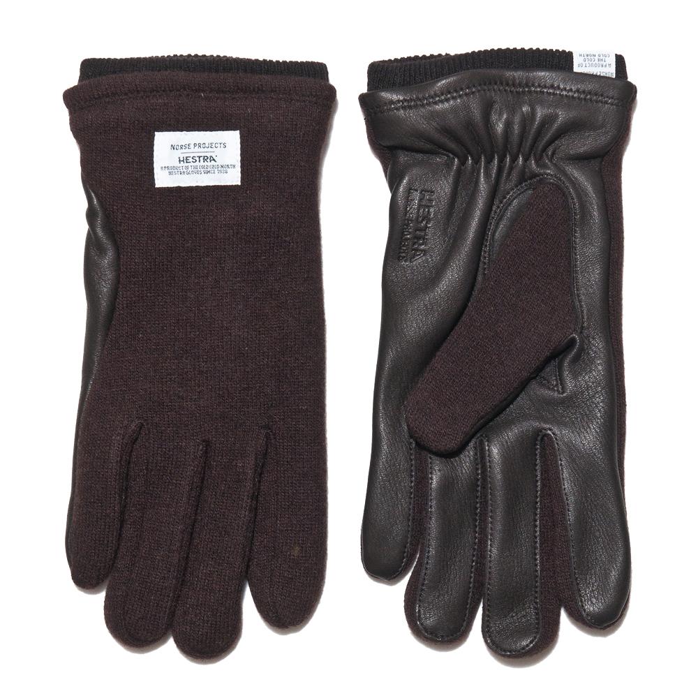 Norse Projects Hestra Svante Tobacco Gloves at shoplostfound, front