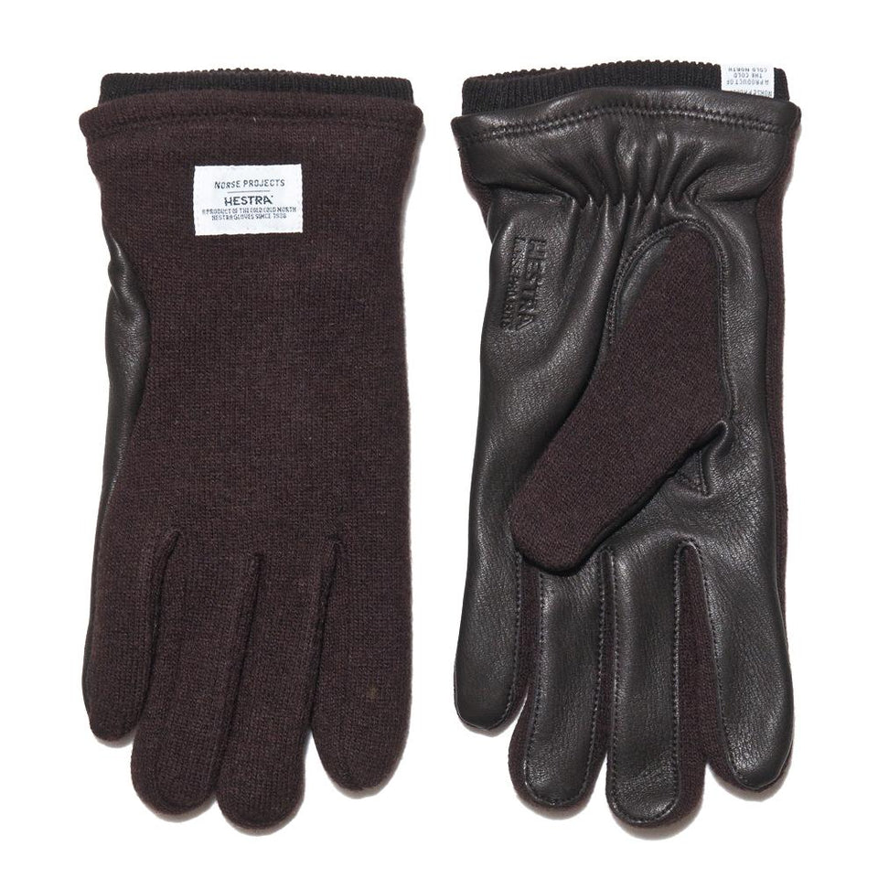 Norse Projects Hestra Svante Tobacco Gloves at shoplostfound, front