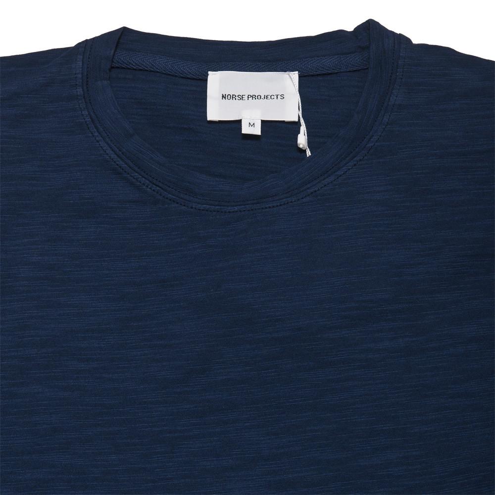 Norse Projects James Flamé Stripe Navy at shoplostfound, neck