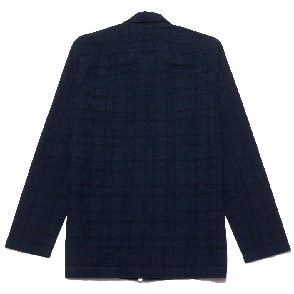 Norse Projects Jens Seersucker Check Dark Navy at shoplostfound, back