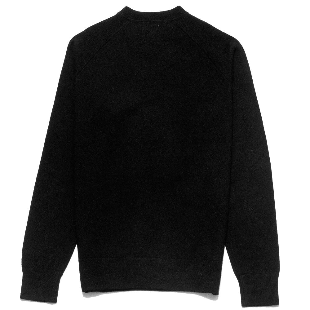 Norse Projects Magnus Boiled Wool Black at shoplostfound, back
