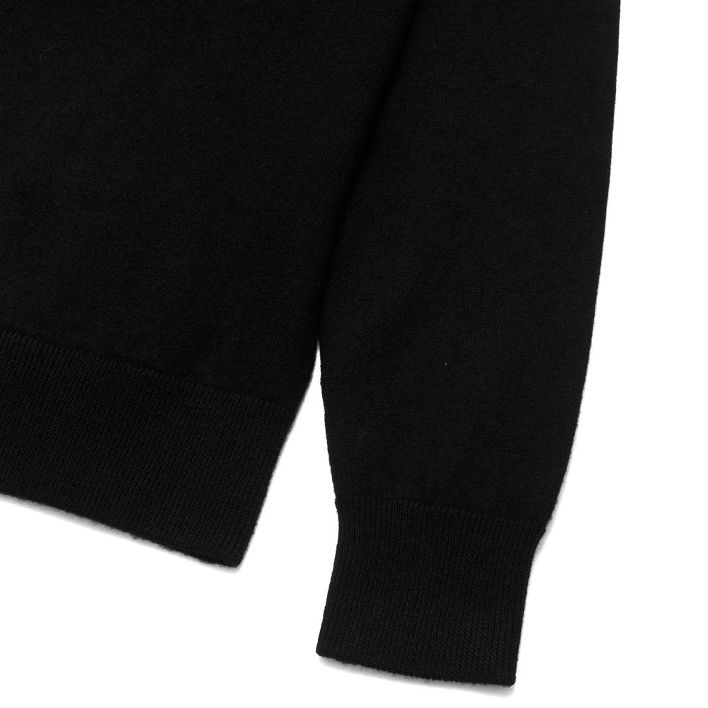 Norse Projects Magnus Boiled Wool Black at shoplostfound, detail