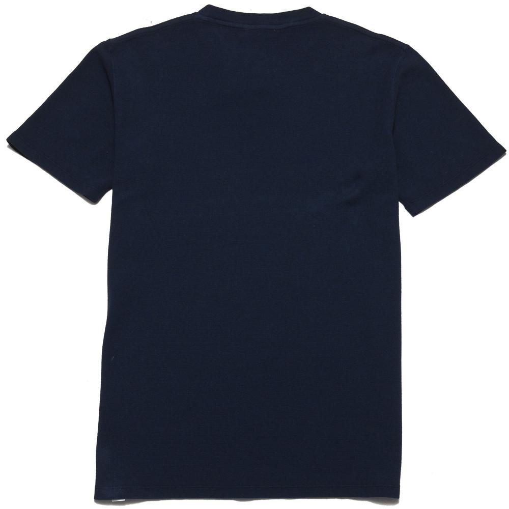 Norse Projects Niels Garment Dye Pique Kit Navy at shoplostfound, back