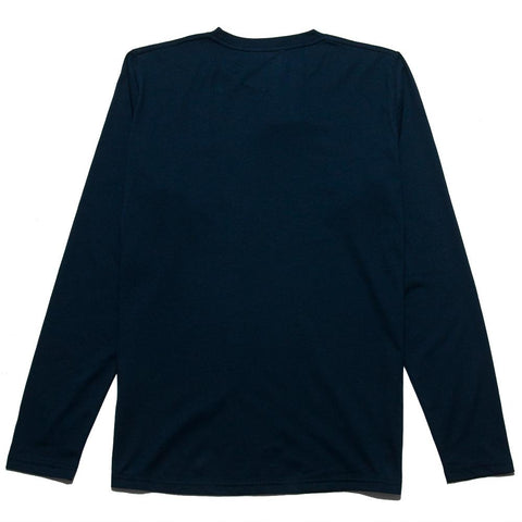 Norse Projects Niels Standard Long Sleeve Navy at shoplostfound, front