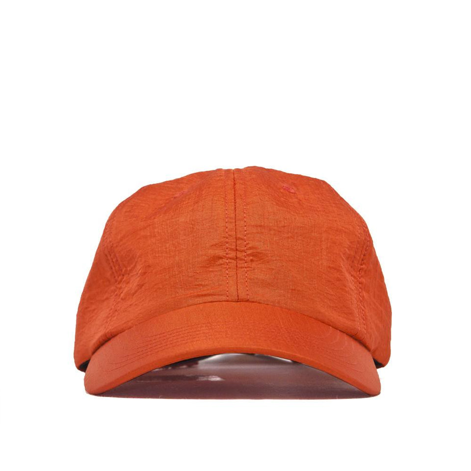 Norse Projects Norse Nylon Sports Cap Industrial Orange at shoplostfound, front