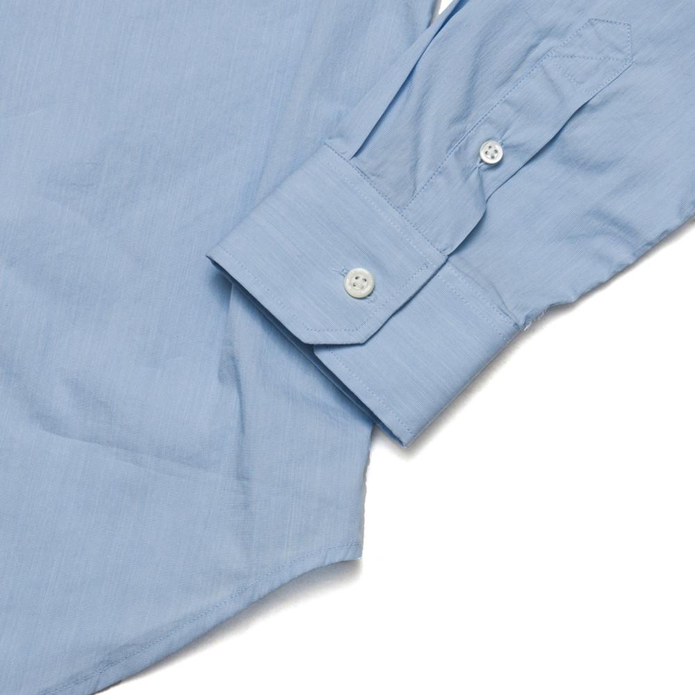 Norse Projects Osvald Compact Poplin Zip Pale Blue at shoplostfound, detail