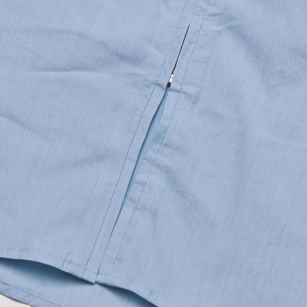 Norse Projects Osvald Compact Poplin Zip Pale Blue at shoplostfound, zip