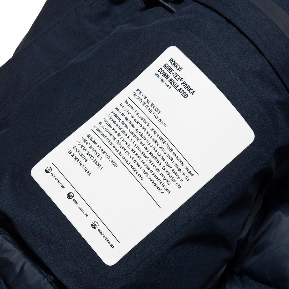 Norse Projects Rokkvi 4.0 Gore-Tex® Dark Navy at shoplostfound, tag 1