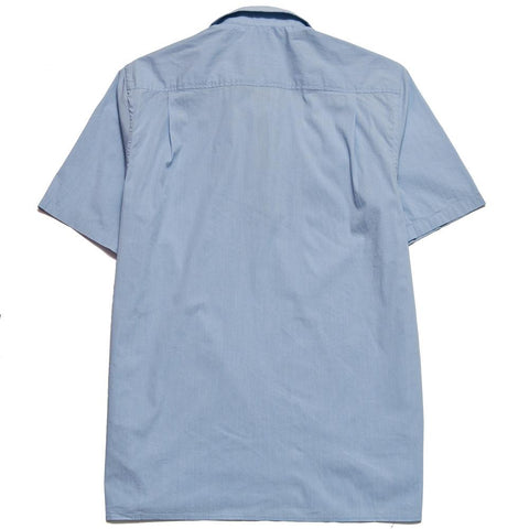 Norse Projects Theo SS Compact Poplin Pale Blue at shoplostfound, front