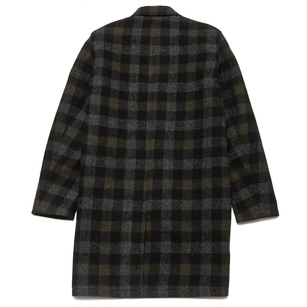 Norse Projects Thor Wool Check Magnet Grey at shoplostfound, back