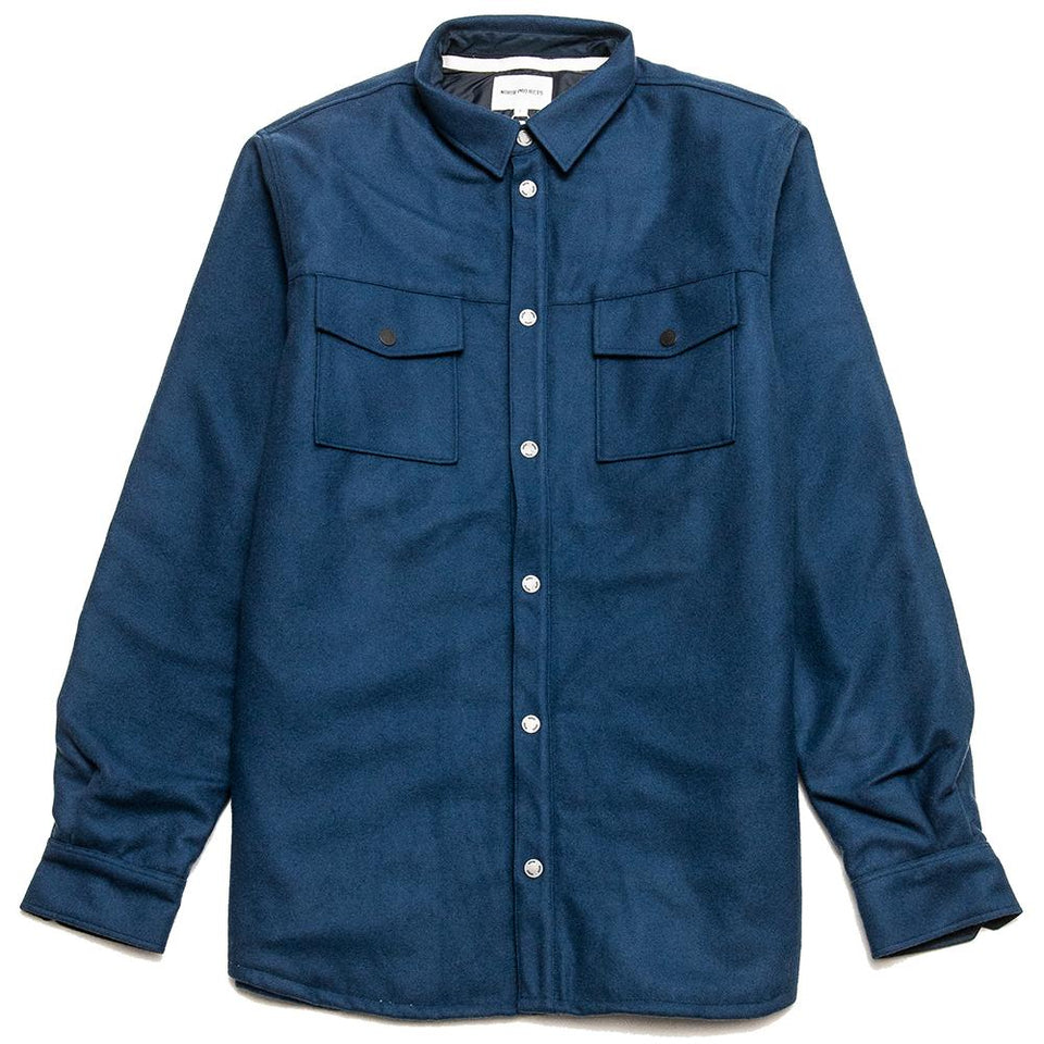 Norse Projects Villads Melton Navy at shoplostfound, front