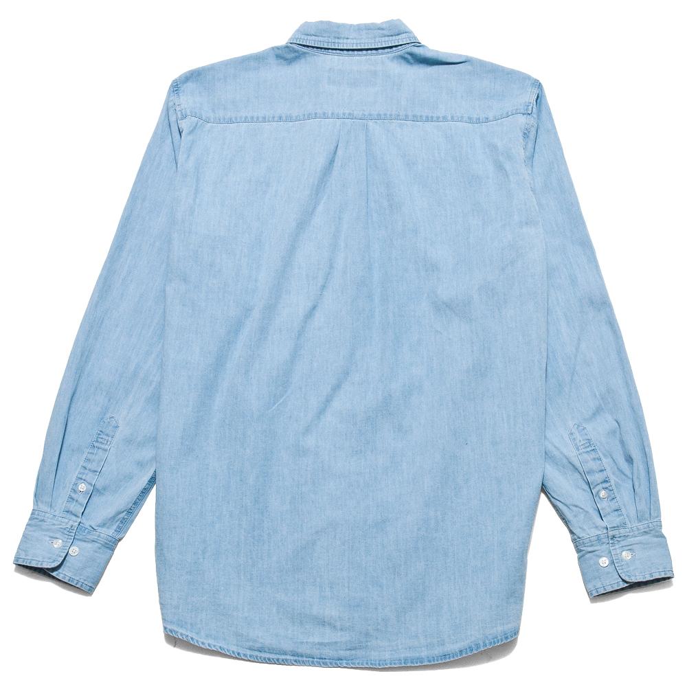 Only NY OK Cotton Twill Shirt Washed Denim at shoplostfound, back