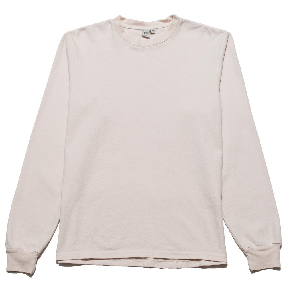 PAA Long Sleeve Tee Ecru at shoplostfound, front