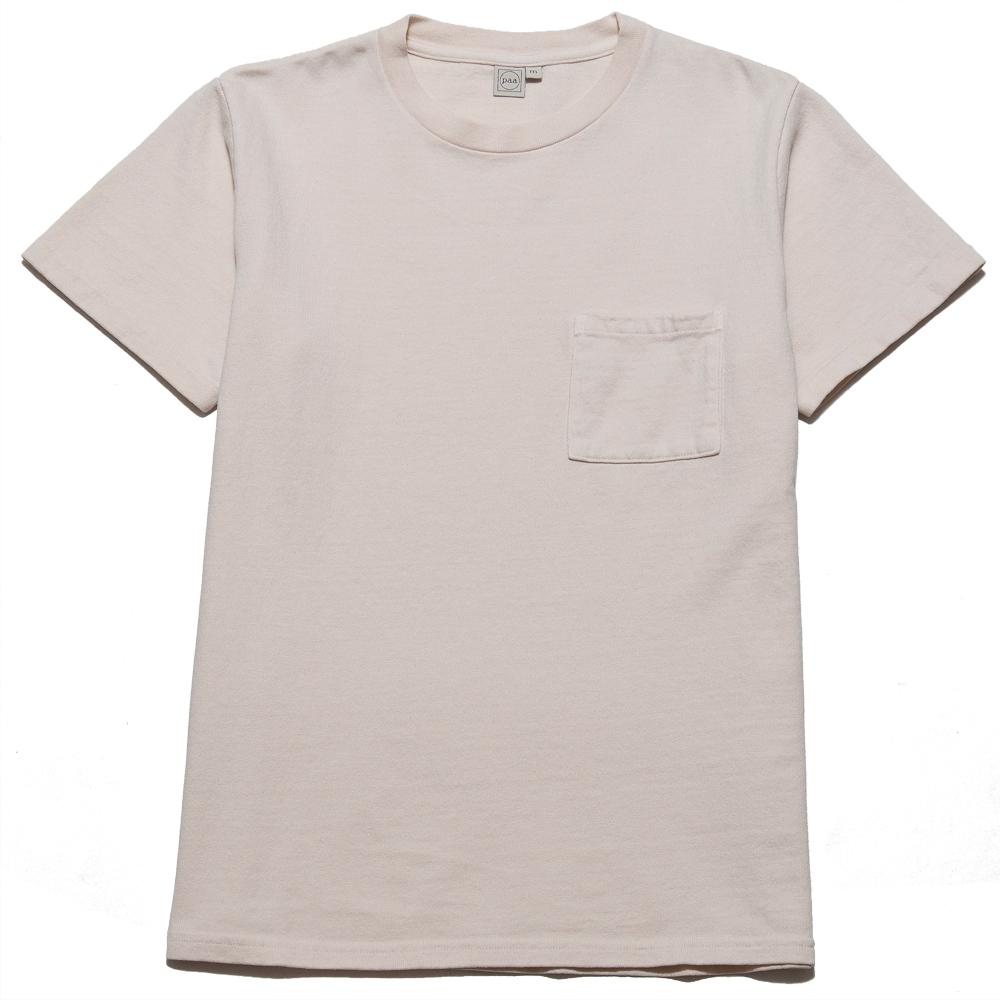 PAA SS Pocket Tee Ecru at shoplostfound, front