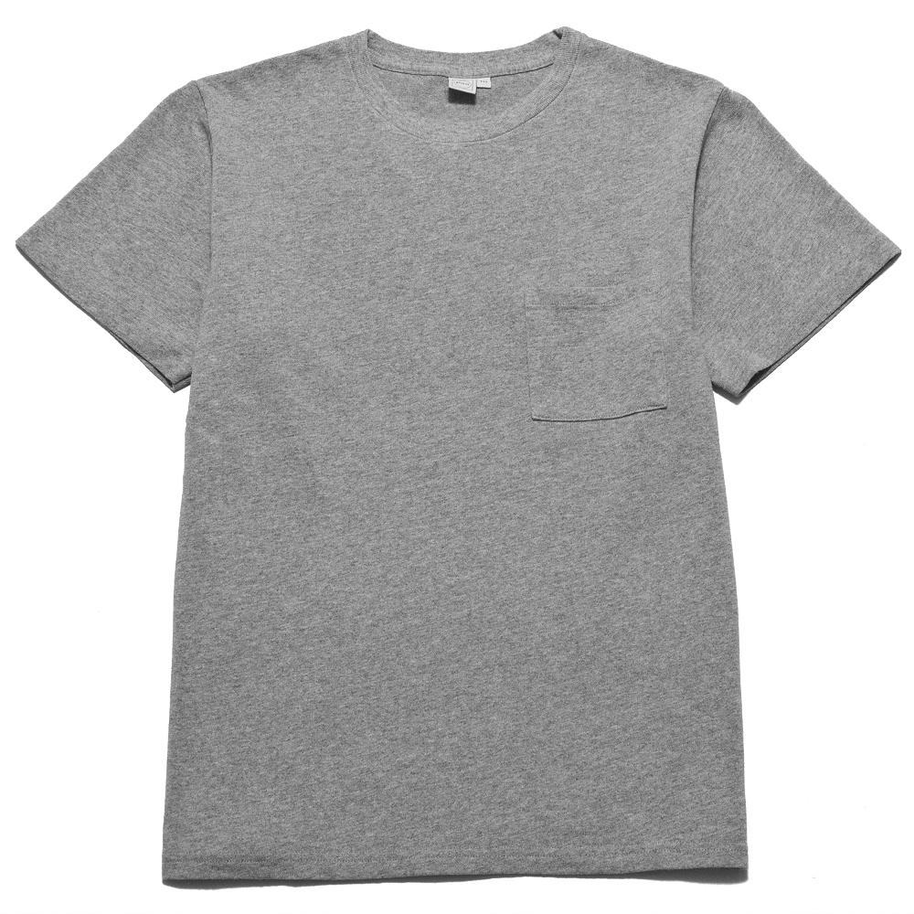 PAA SS Pocket Tee Heather Grey at shoplostfound, front