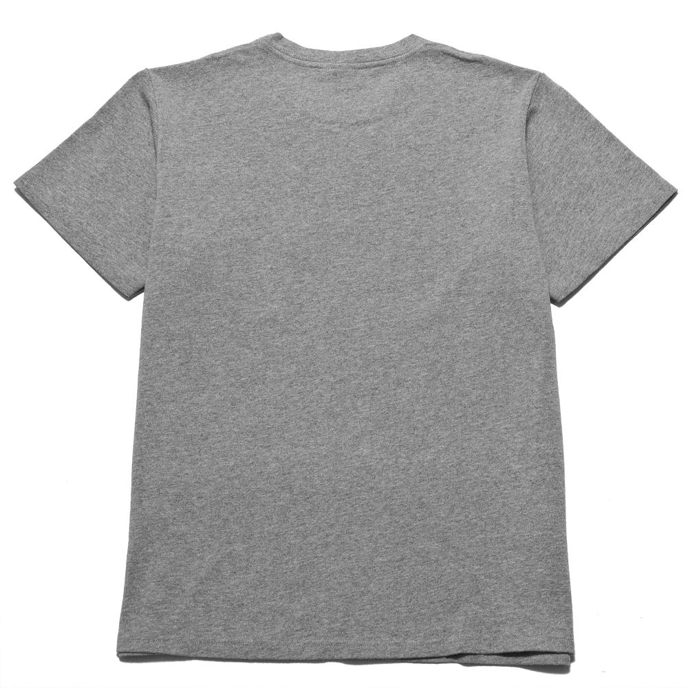 PAA SS Pocket Tee Heather Grey at shoplostfound, back