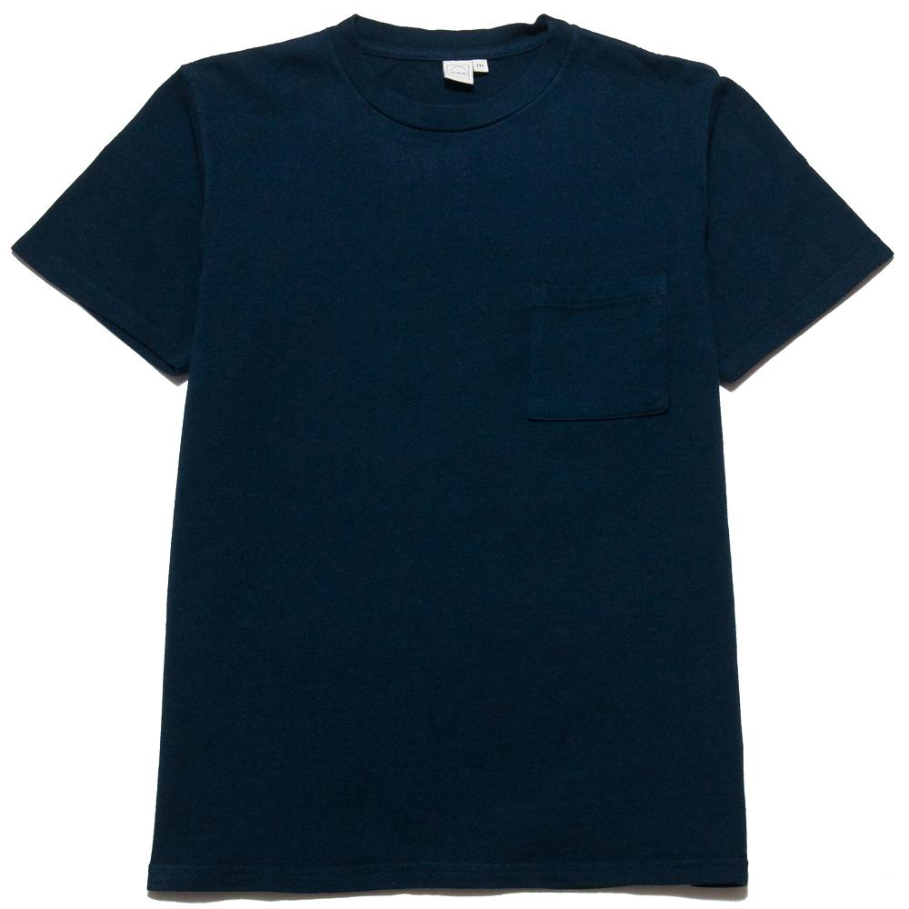 PAA SS Pocket Tee Navy at shoplostfound, front