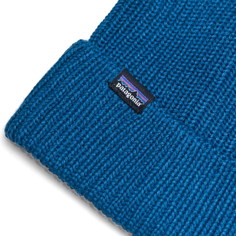 Patagonia Fishermans Rolled Beanie Stone Blue at shoplostfound, back