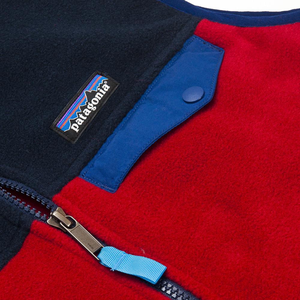 Patagonia Lightweight Synchilla Snap-T Vest Classic Red/Navy Blue