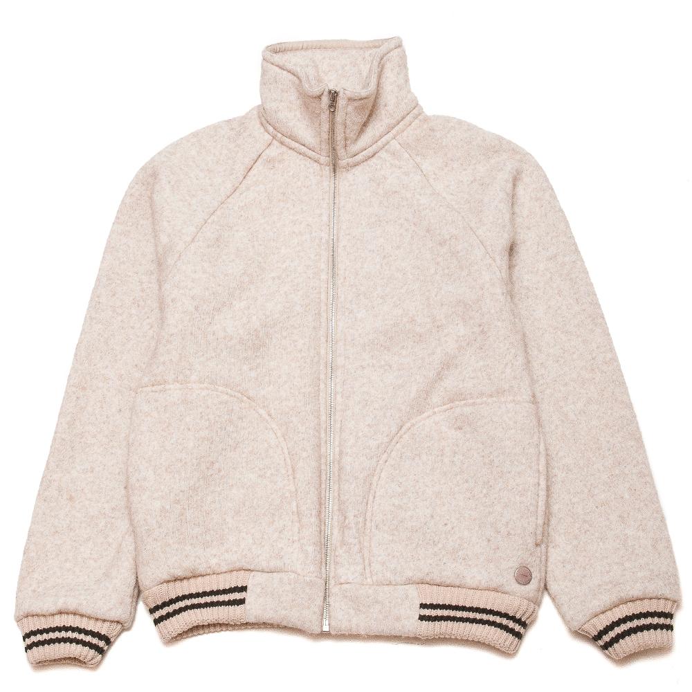 Peak Performance x Nigel Cabourn Wool Fleece Zip Mountain Stone at shoplostfound, front