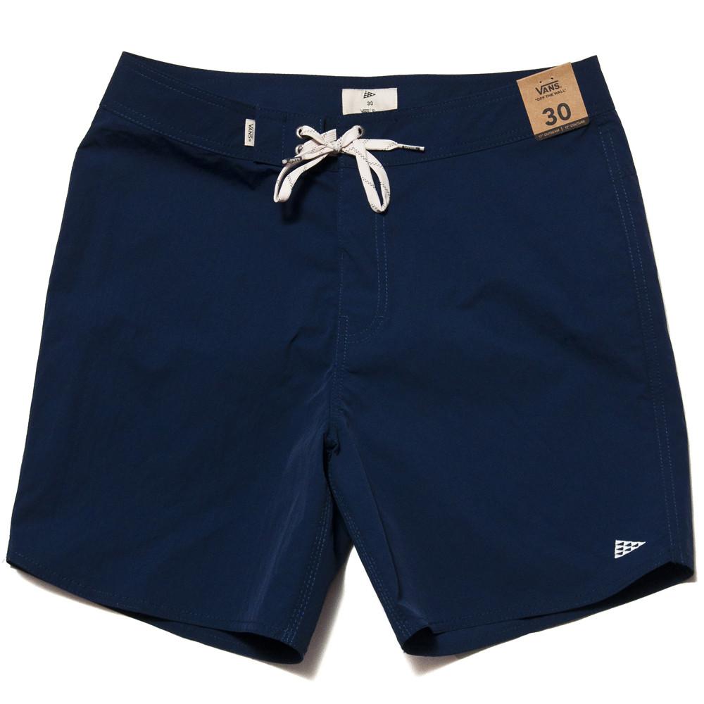 Pilgrim Surf + Supply x Vans Boardshorts Dress Blue at shoplostfound, front